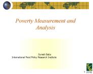 Poverty Measurement and Analysis
