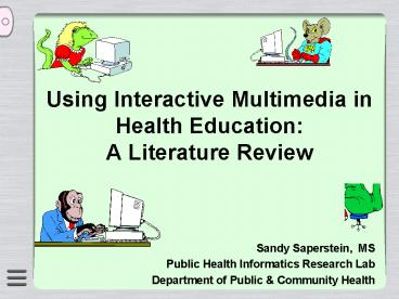 Using Interactive Multimedia in Health Education: A Literature Review