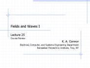 Fields and Waves I