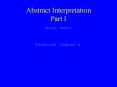 Abstract Interpretation Part I PowerPoint PPT Presentation