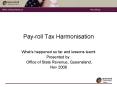 Payroll Tax Harmonisation PowerPoint PPT Presentation
