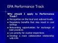 EPA Performance Track PowerPoint PPT Presentation