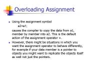 Overloading Assignment