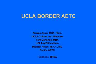 UCLA BORDER AETC