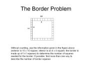 The Border Problem