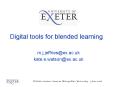Digital tools for blended learning PowerPoint PPT Presentation