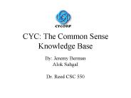 CYC: The Common Sense Knowledge Base