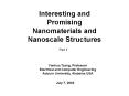 Interesting and Promising Nanomaterials and Nanoscale Structures PowerPoint PPT Presentation