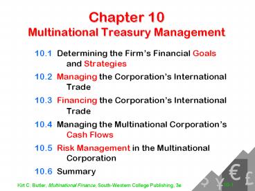 Chapter 10 Multinational Treasury Management