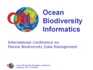 Ocean Biodiversity Informatics conference