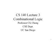 CS 140 Lecture 3 Combinational Logic