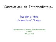 Correlations at Intermediate pT