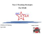 Year 2 Tracking Strategies