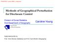 Methods of Geographical Perturbation for Disclosure Control PowerPoint PPT Presentation