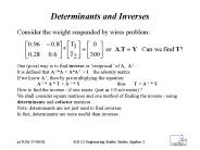 Determinants and Inverses