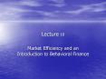 Market Efficiency and an Introduction to Behavioral Finance PowerPoint PPT Presentation