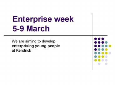 Enterprise week 59 March