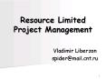 Resource Limited Project Management PowerPoint PPT Presentation
