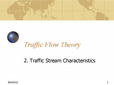 Traffic Flow Theory