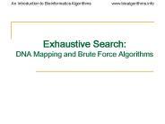 Exhaustive Search: DNA Mapping and Brute Force Algorithms
