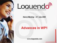 Advances in WP1