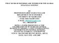 WHAT KINDS OF REFORMS ARE NEEDED FOR THE GLOBAL FINANCIAL SYSTEM?  BY PROFESSOR DAHIRU HASSAN BALAMI DEPARTMENT OF ECONOMICS UNIVERSITY OF MAIDUGURI P.M.B. 1069, MAIDUGURI E-MAIL: dhbalami@yahoo.com TEL.: 08036435728 PowerPoint PPT Presentation