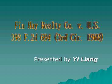 Presented by Yi Liang