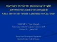 RESPONSES TO POVERTY AND RISKS IN VIETNAM: HOW EFFECTIVELY DOES THE VIETNAMESE PUBLIC SAFETY NET TARGET VULNERABLE POPULATIONS? PowerPoint PPT Presentation