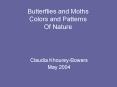 Butterflies and Moths Colors and Patterns Of Nature PowerPoint PPT Presentation