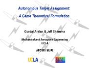 Autonomous Target Assignment: A Game Theoretical Formulation