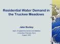 Residential Water Demand in the Truckee Meadows PowerPoint PPT Presentation