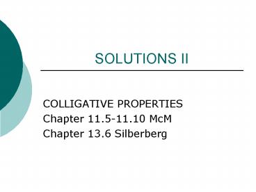 SOLUTIONS II