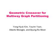 Geometric Crossover for Multiway Graph Partitioning