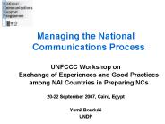 Managing the National Communications Process