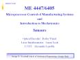 ME 4447/6405 PowerPoint PPT Presentation