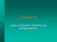 EVALUATION%20OF%20PORTFOLIO%20MANAGEMENT PowerPoint PPT Presentation