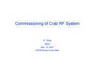 Commissioning of Crab RF System