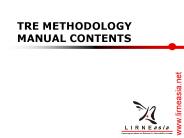 TRE METHODOLOGY MANUAL CONTENTS