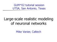 GUM*02 tutorial session UTSA, San Antonio, Texas