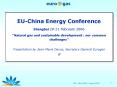 EUChina Energy Conference PowerPoint PPT Presentation
