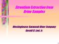 Strontium Extraction from Urine Samples PowerPoint PPT Presentation