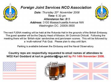 Foreign Joint Services NCO Association