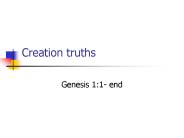 Creation truths