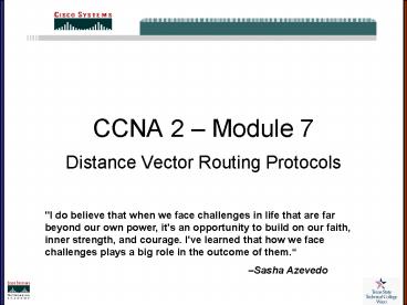 CCNA 2 Module 7 presentation | free to view