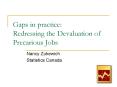 Gaps in practice: Redressing the Devaluation of Precarious Jobs PowerPoint PPT Presentation