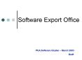Software Export Office PowerPoint PPT Presentation