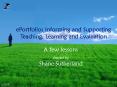 ePortfolios Informing and Supporting Teaching, Learning and Evaluation PowerPoint PPT Presentation