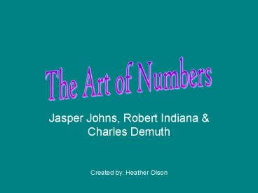 Jasper Johns, Robert Indiana