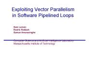 Exploiting Vector Parallelism in Software Pipelined Loops