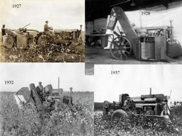 ASABE Historic Landmark Number 10 Cotton Picker Development